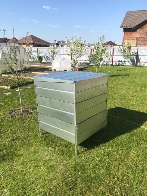 Компостер оцинкованный 0.8х0.8х1.06 в Новокузнецке Компостер оцинкованный 0.8х0.8х1.06 в Новокузнецке